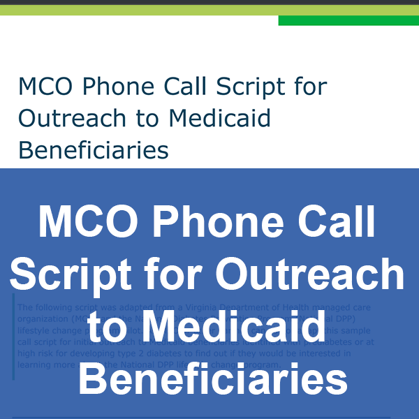 MCO Phone Call Script to Outreach to Beneficiaries