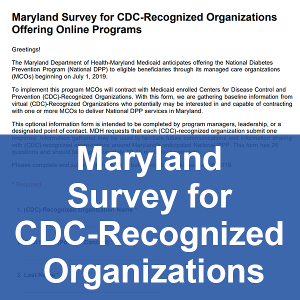 Maryland-Survey-for-CDC-Recognized-Organizations