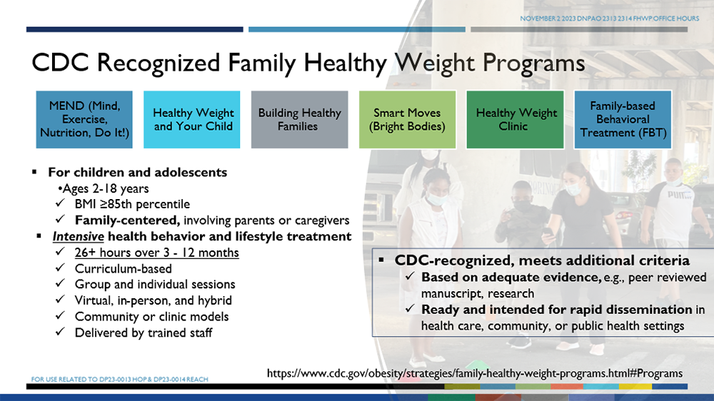CDC Recognzed FHWP